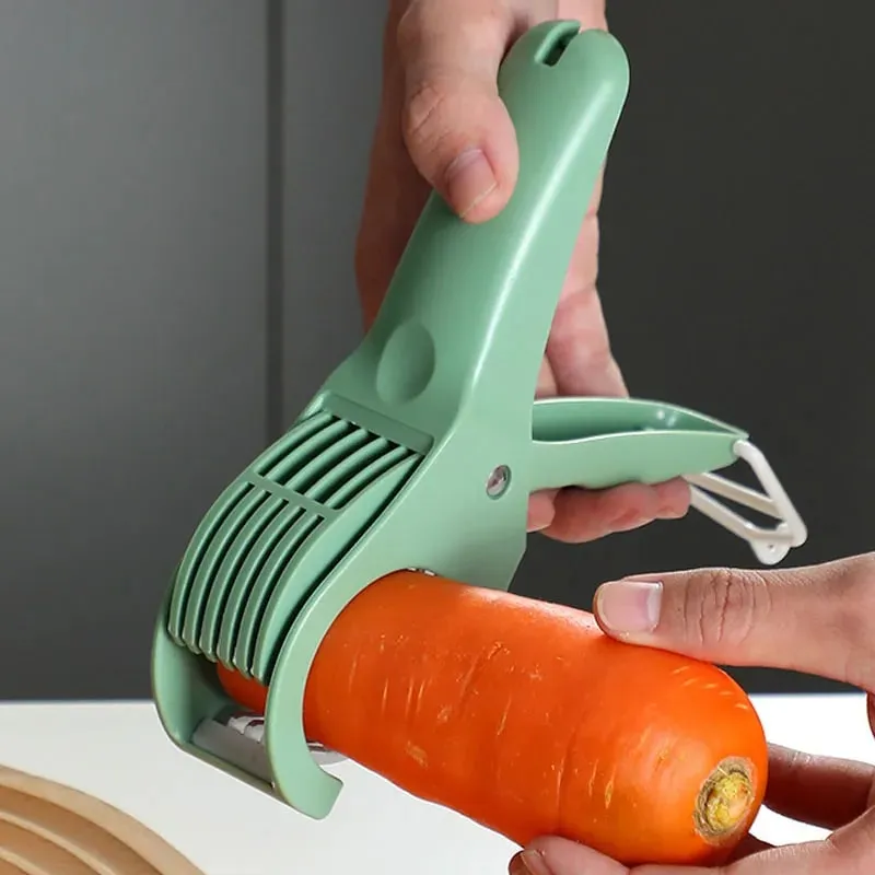 Kitchen Tools Stainless Steel Vegetable and Fruit Slicer Multi Functional Salad Slicer Kitchen Accessories