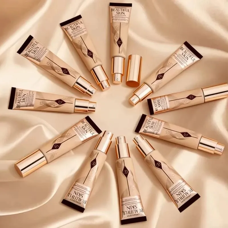 Charlotte Tilbury Airbrush Flawless Foundation Beautiful Skin Foundation Soft-matte Full-coverage Natural Foundation Radiant Glo