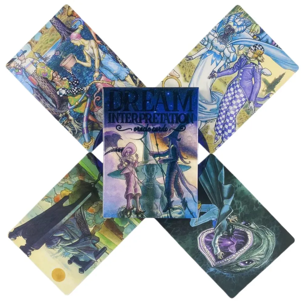 Cartas oracle de interpretação de sonhos, 39 cartas coloridas, instruções em pdf, brochura, jogo de cartas de tarô