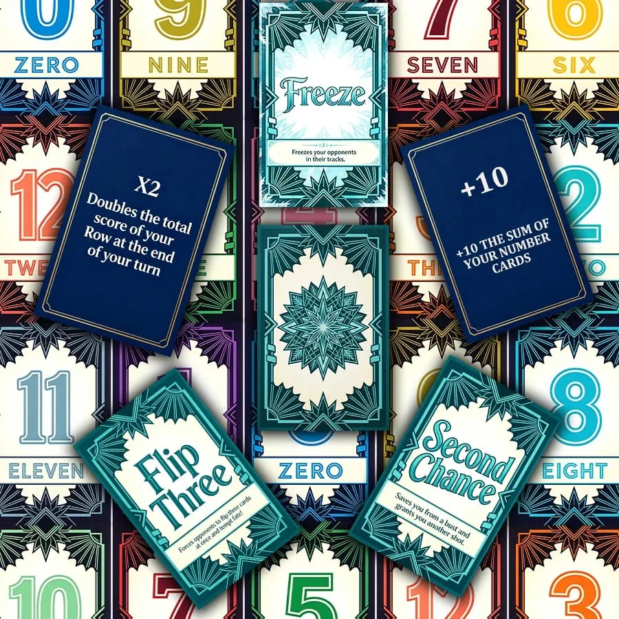 Um jogo de cartas de estratégia com 94 cartas é um jogo de cartas multijogador de mesa que combina sorte e estratégia em um jogo de cartas de festa.