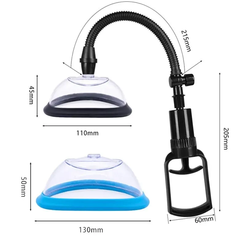 Manual Vagina Pump Breast Sucking Massager Vaginal Clitoral Suction Cup Sexual Enhancers Nipple Stimulator Sex Toy for Women