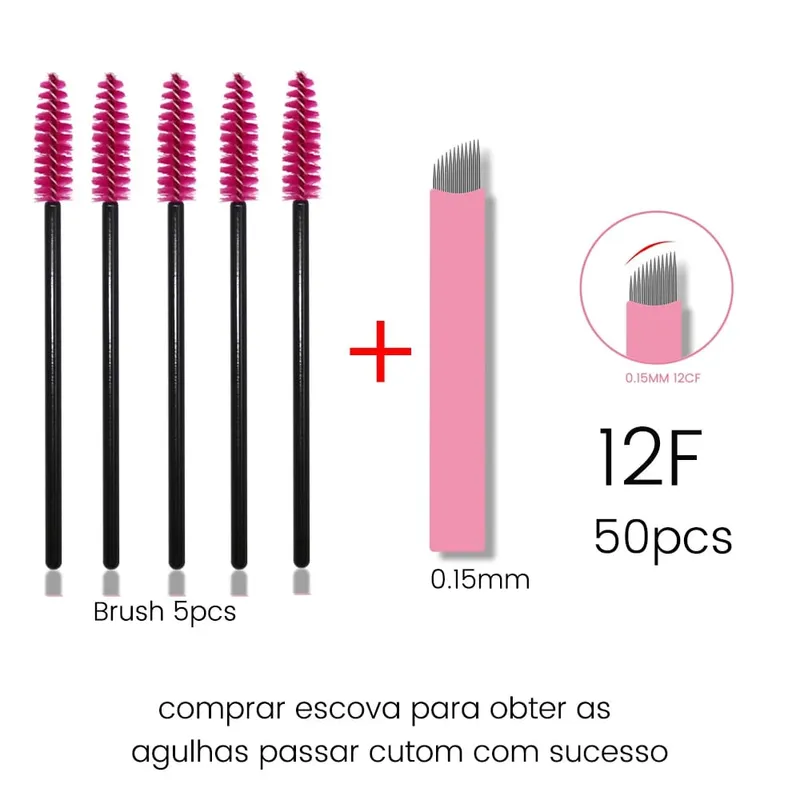 Disposable Eyelash Brushes Kits Microblading Needles Dia 0.15MM Micro Tebori Blades Tattoo Eyebrow Supplies Makeup Applicators — image 10