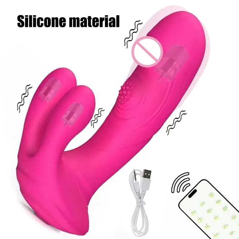 Vibrador de coelho de silicone 3 em 1, ponto G, clitóris, contas anais, estimulador, 10 modos de impulso, brinquedo sexual vibratório para mulheres — image 15