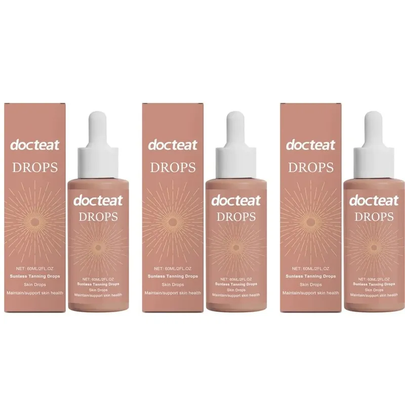 Sunless Tanning Drops with Gluconolactone Vitamin B1 & Mint Leaf Extract for Radiant Looking Skin and Daily Beauty Routine 60 ML