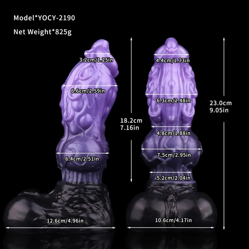 Monstro dragão galo anal vibradores dupla camada pênis vaginal ânus masturbador silicone brinquedos sexuais para adultos mulheres homens flertando