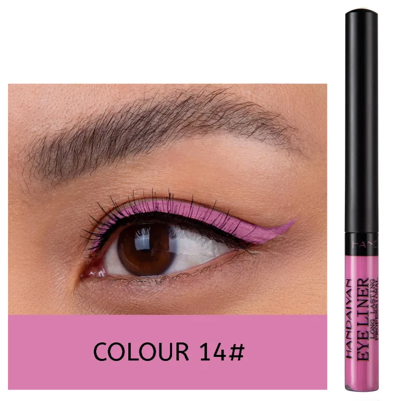 Caneta delineadora neon com luz uv, maquiagem para olhos, vermelho, à prova d'água, cor líquida, lápis de maquiagem, cosméticos, amarelo, fosco, roxo