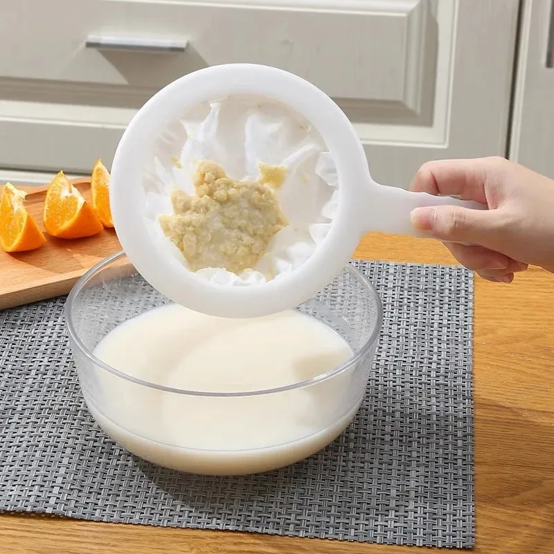 Filtro de filtro de cozinha 1 peça, malha fina para suco, leite de soja, ovo, ferramenta de filtragem de cozinha líquida