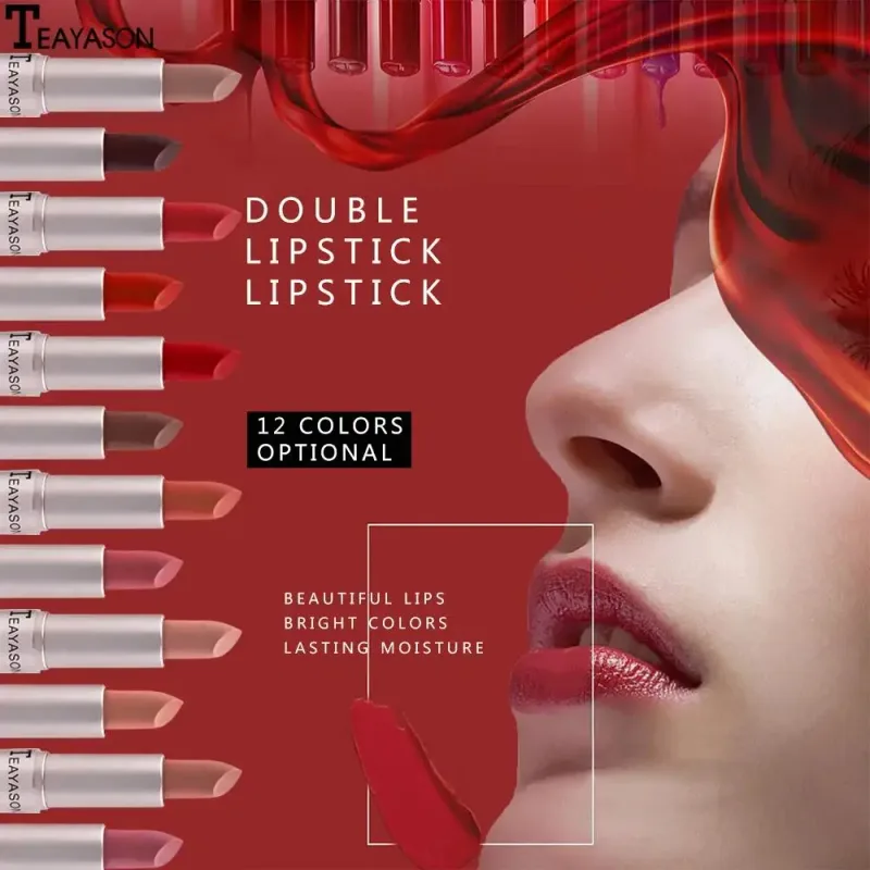 Matte Liquid Lipstick Waterproof Non Transfer Long Wear Pink Lip Gloss Tint Moisturizing Makeup for Women Ladies — image 3