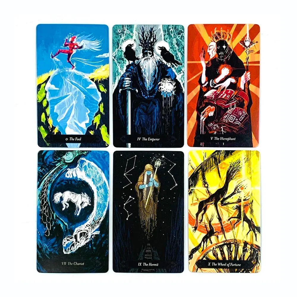 The LUBANKO Tarot Deck Mystical Artwork Durável e portátil Meditação e jogos de festa perfeitos para orientação espiritual e colecionador