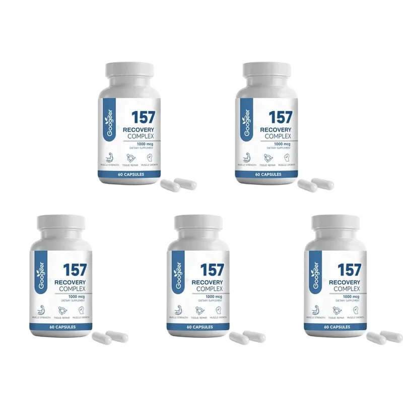 157 粒恢復複合膠囊，含 L-纈氨酸和 L-谷氨酰胺，用於恢復支持肌肉生長氨基混合物 1000 微克 60 粒膠囊