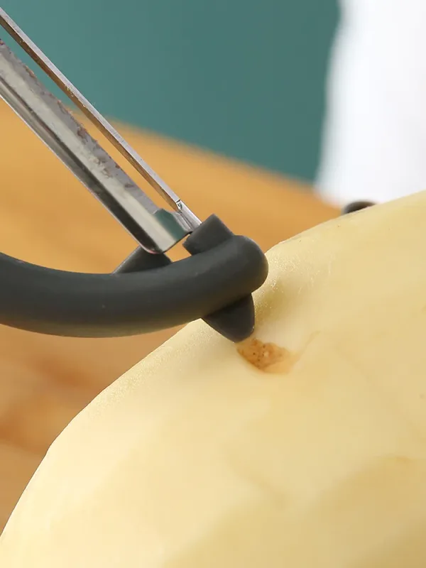 Descascador de aço inoxidável para remoção de casca de frutas batata vegetal avião descascadores manual rápido descascador vegetal cortador ferramenta cozinha — image 4