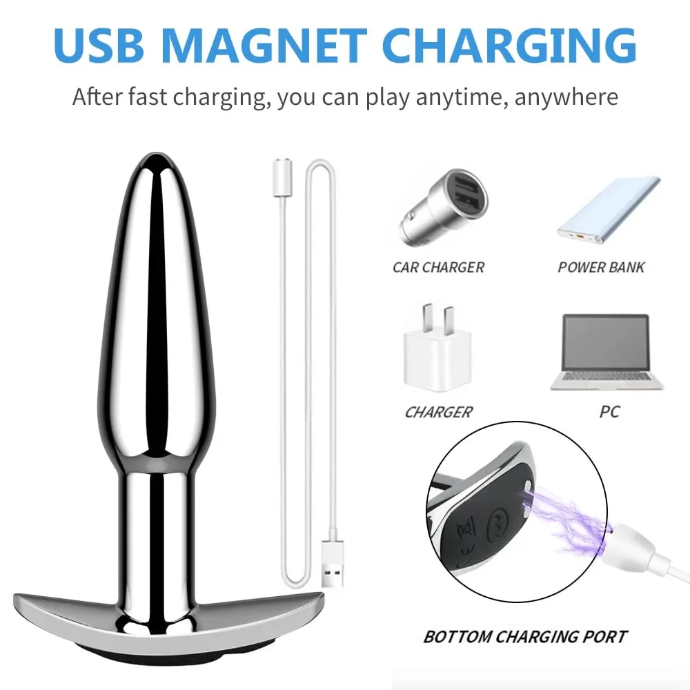 Plugue anal com push 10 modos de vibração brinquedo anal para homens massageador de próstata brinquedos sexuais com controle remoto vibrador brinquedos anais para 18
