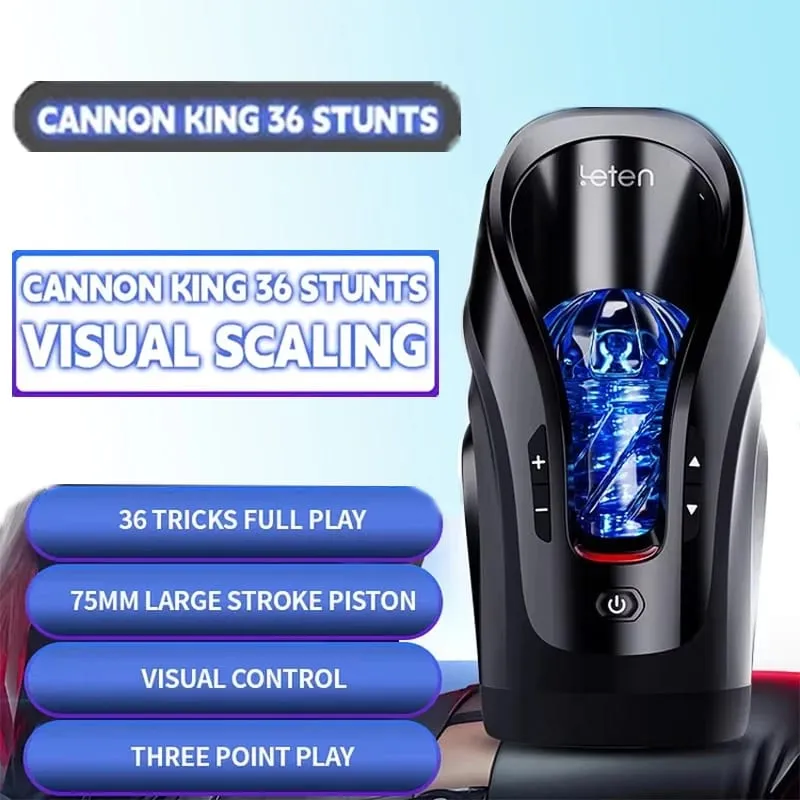 Leten empurrando-pro automático telescópico 75mm poderoso impulso vagina de alta velocidade inteligente voz masturbador brinquedo sexual para homem — image 3
