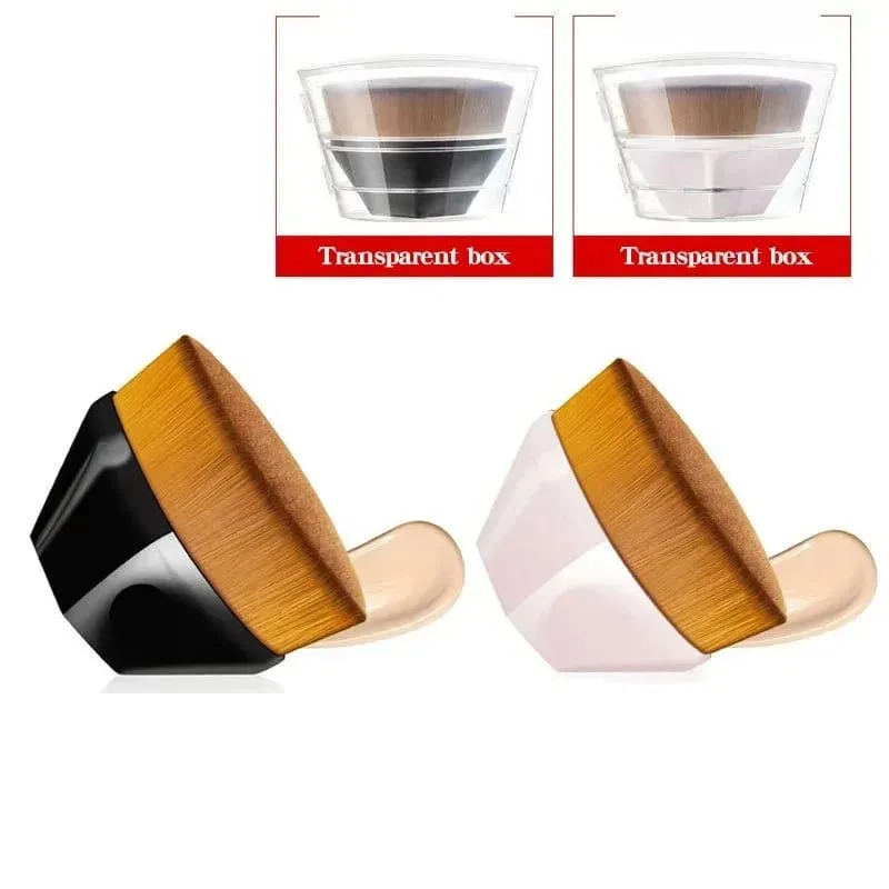 Novo pincel mágico de maquiagem beleza pó rosto blush pincéis portátil profissional escova de fundação grande cosméticos base macia compõem
