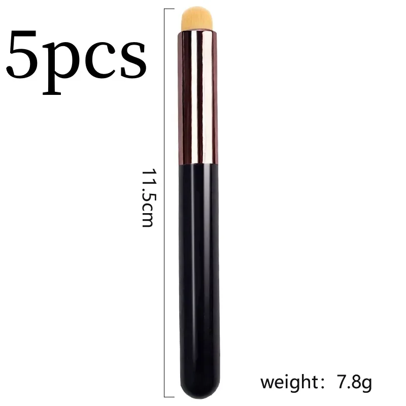 5/10 pçs pincel de maquiagem labial fundação corretivo pincéis aplicador de batom multifuncional lábios olho rosto mistura compõem escova
