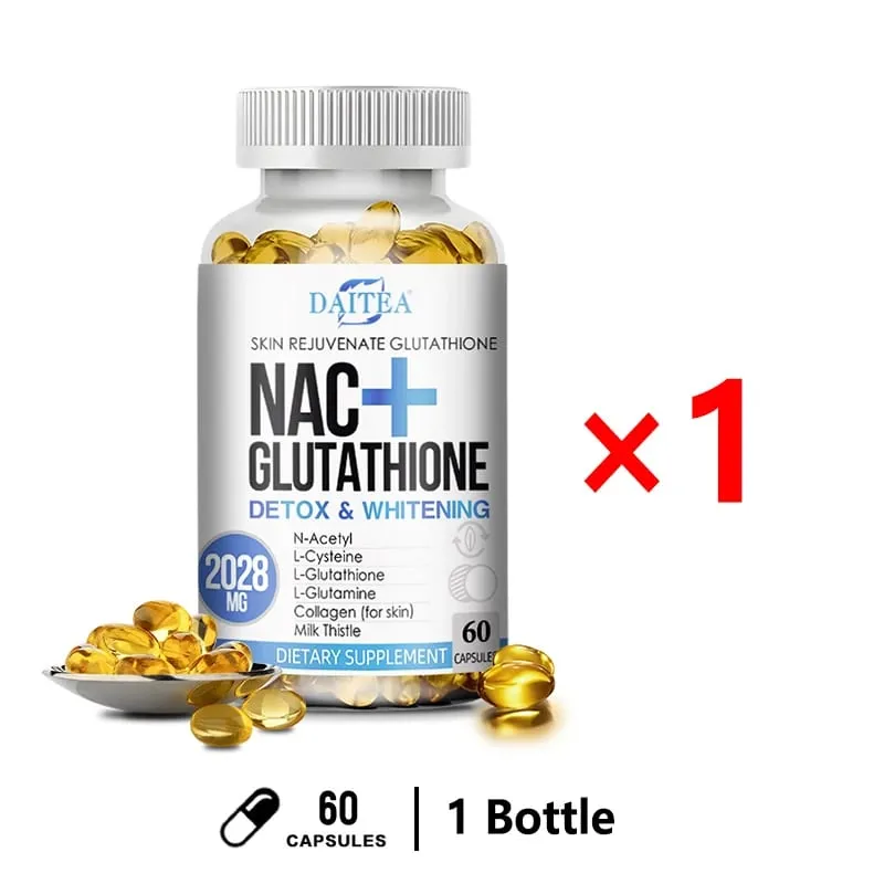 Complexo Antioxidante Intracelular Suplemento NAC L-Glutationa - Promove limpeza, desintoxicação e reparação Reduz lipossomas