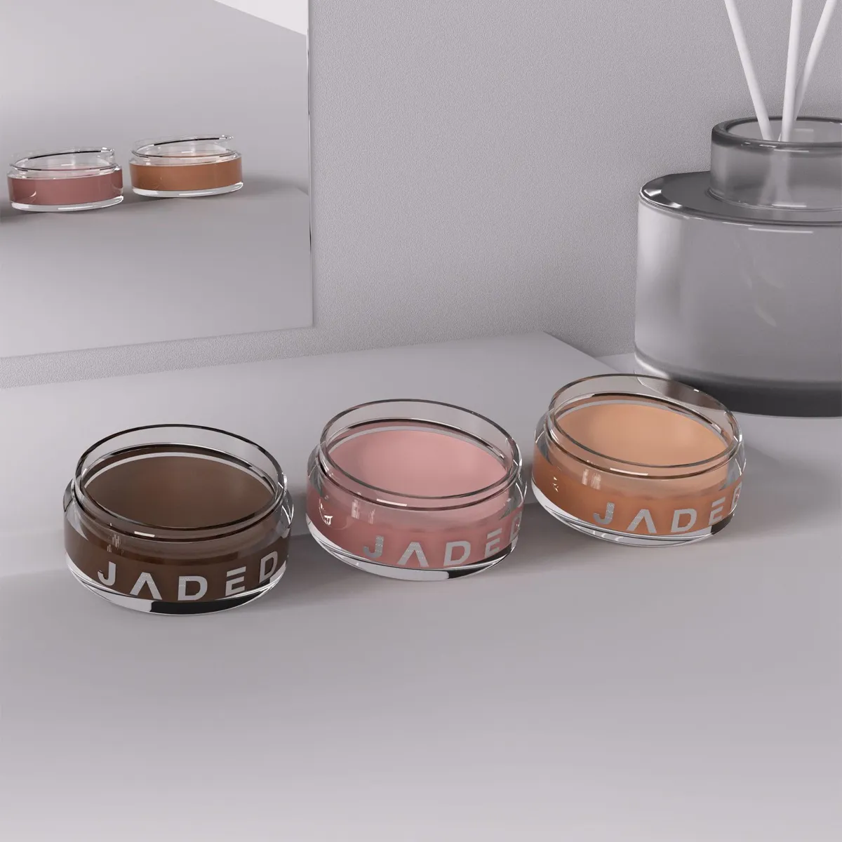 Sombra nude fosca, creme à prova d'água, sedoso, suave, primer, pigmento rosa, marrom, longa duração, monocromático, pêssego, maquiagem para os olhos