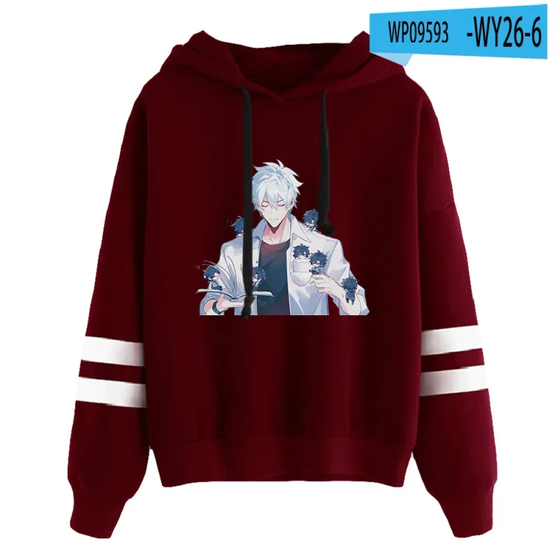 Link Click Anime Hoodie Unisex Pocketless Parallel Bars Sleeve Sweatshirts Women Men Hoodies Harajuku Streetwear Fashion Clothes