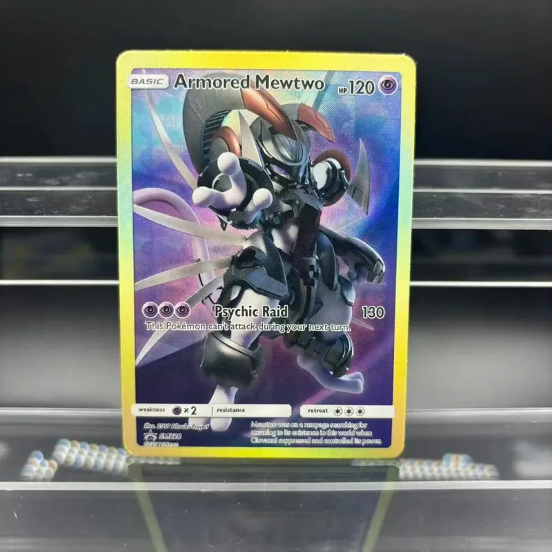 Cartões de coleção diy zekrom umbreon espeon mewtwo gx en auto feito cartão único clássico jogo anime cartão presente brinquedo