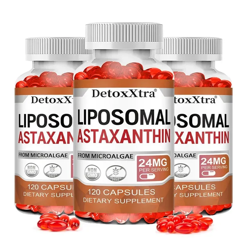 Astaxantina lipossomal 24mg, antioxidante premium de alta absorção, suporta metabolismo, pele dos olhos, articulações e saúde imunológica, não-OGM — image 11