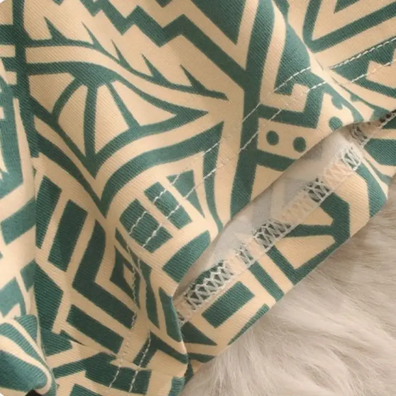 Men's Breathable Comfortable Underwear American Style Personalized Boxer Shorts Printed Trendy Ethnic Retro Square Underpant