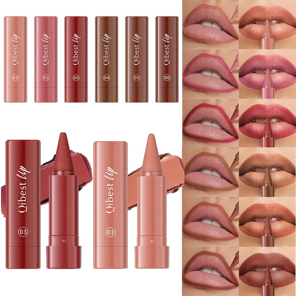 Batom torcido para lábios, caneta multiuso em pó, blush, veludo, fosco, à prova d'água, copo antiaderente, maquiagem labial