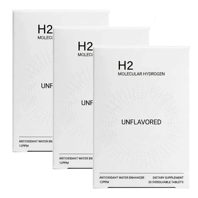 含鎂 H2 分子氫水片 - 能量提升 - 無麩質 - 抗氧化和細胞健康支持