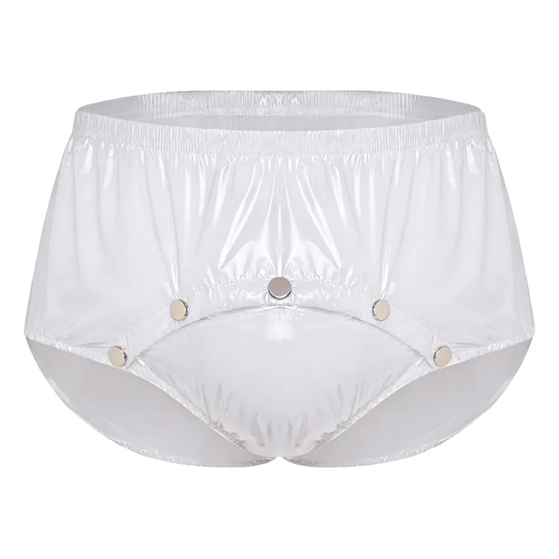 Men Waterproof Diaper Cover Elderly Bedridden Leak-proof Incontinence Briefs Tear-away Washable Adaptive Underwear Swimwear