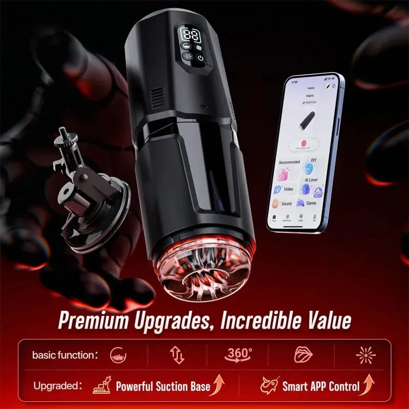 Masturbador masculino vibratório automático, bomba peniana, impulso, lambedor, máquina sexual, Stroker, bolso, buceta, brinquedos sexuais para homens 18 +