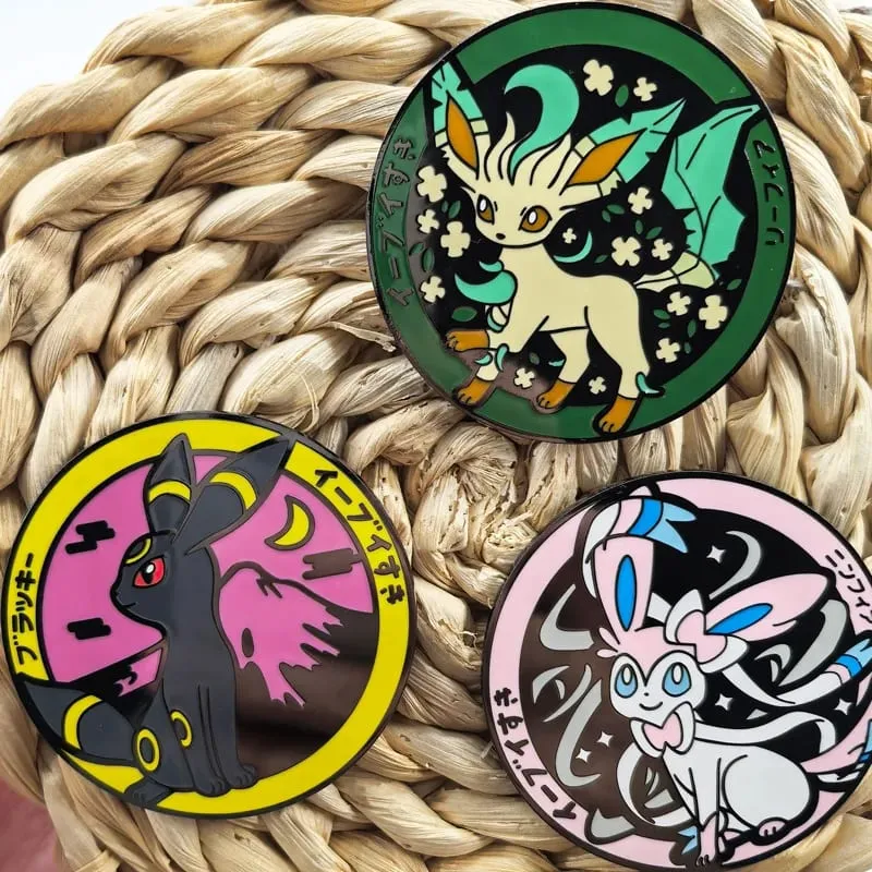 Alfinetes de lapela esmaltados pokemon, broches para mochilas, emblemas de ferro, broche fashion para roupas, joias, presentes, amigos