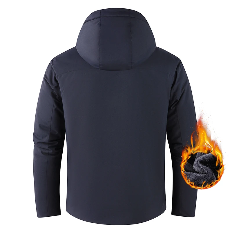 Winter Men Warm Waterproof Jackes Coat Mens Windproof Fleece Thicken Jacket Parkas Man Outdoor Casual Hooded Coat Jackets Male 1005010146117792