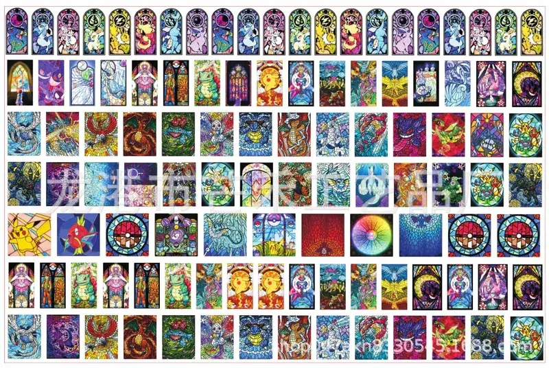 Pokemon Acrylic DIY Patch Kawaii Pendant Special-shaped Cutting Anime Cartoon Double-sided Printing Keychain Hairpin Material