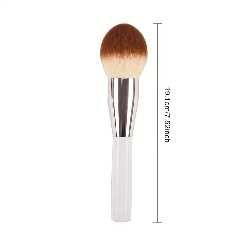 Pincéis de maquiagem em pó de tamanho grande, pó rápido, cabo branco, cabelo sintético, ferramentas de beleza, cosméticos — image 2