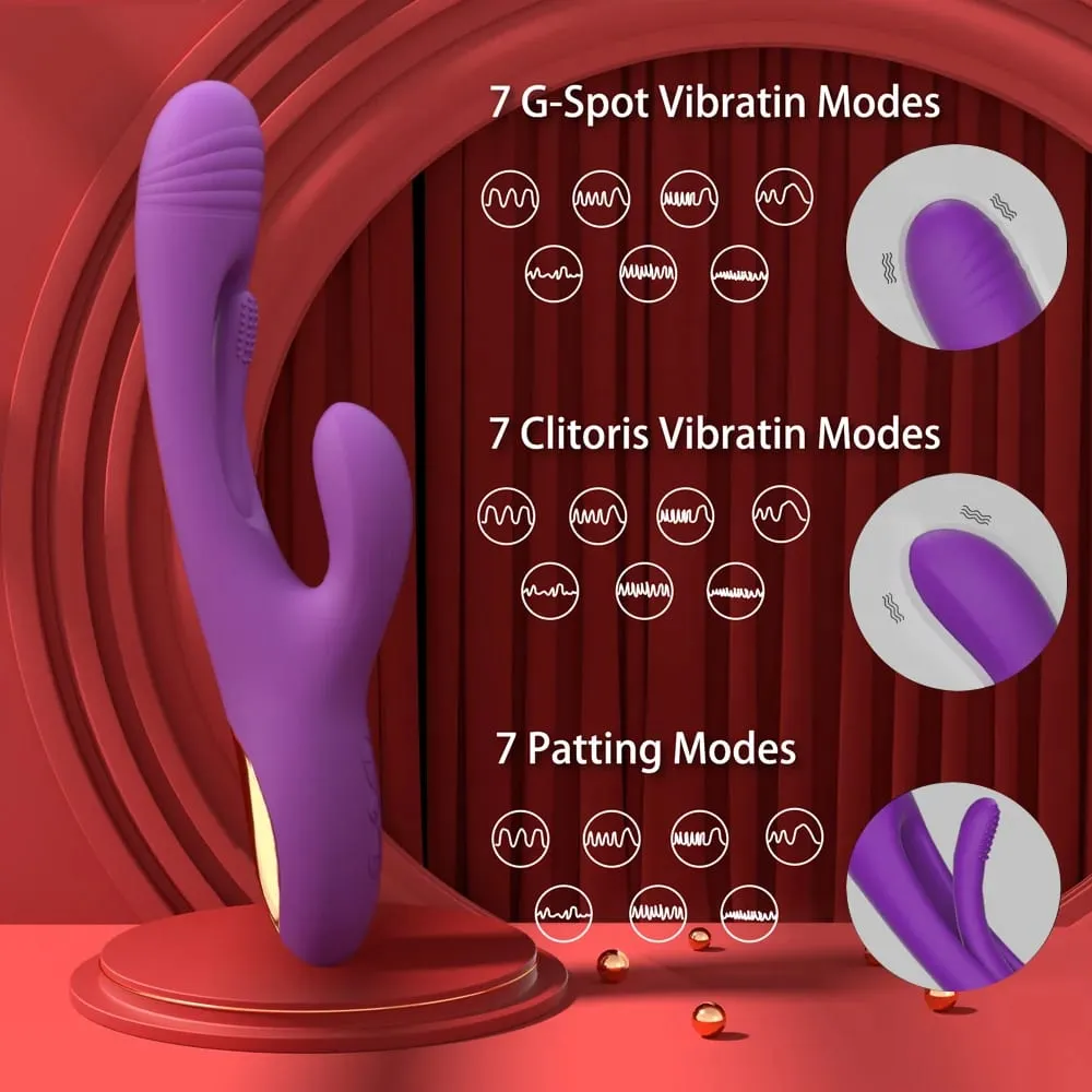 Vibrador batendo para mulheres, ponto g, estimulador de clitóris, vibrador vibratório, massageador vaginal, sexo feminino, produtos para adultos — image 2