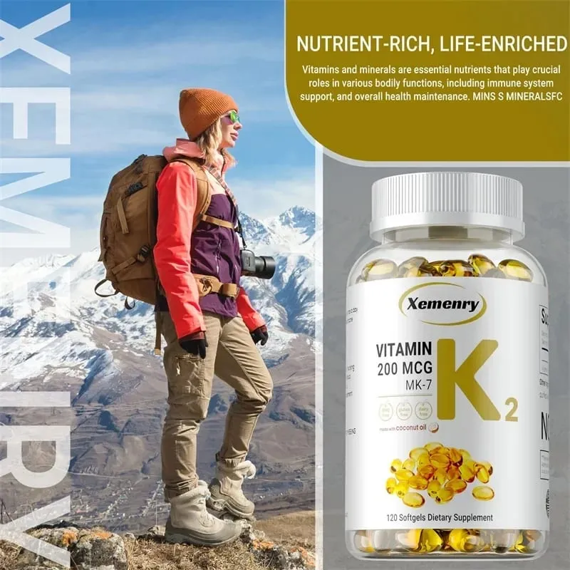 Suplemento de vitamina K2 MK-7 - apoia a densidade óssea, dentes, pele, coração, saúde e imunidade — image 4