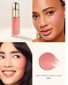 Autumn Rare Beauty Cream‑to‑powder Liquid Blush Mashed‑potato Texture Highlight Mirror Easy‑to‑apply Long‑lasting Blush Cream