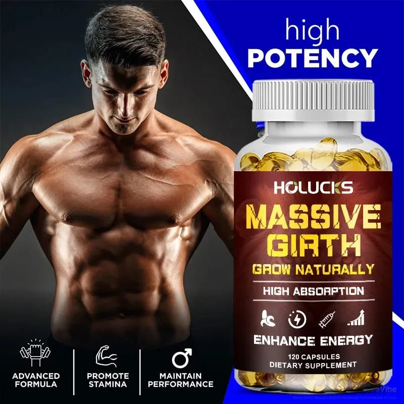 Advanced Men's Health Supplement with Ashwagandha & Maca Root Support Male Vitality Enhanced Stamina Stress Performance
