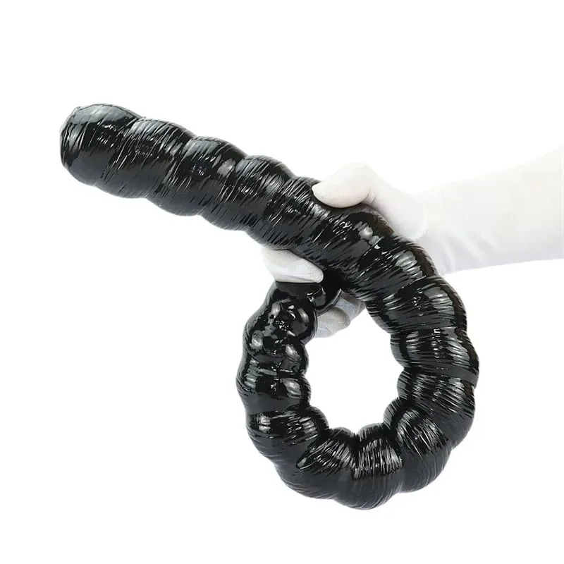 Plugue anal longo vibrador para estimular vagina e ânus, plug grande, massageador de próstata, brinquedos sexuais para mulheres, homens, dilatador anal, produtos para adultos