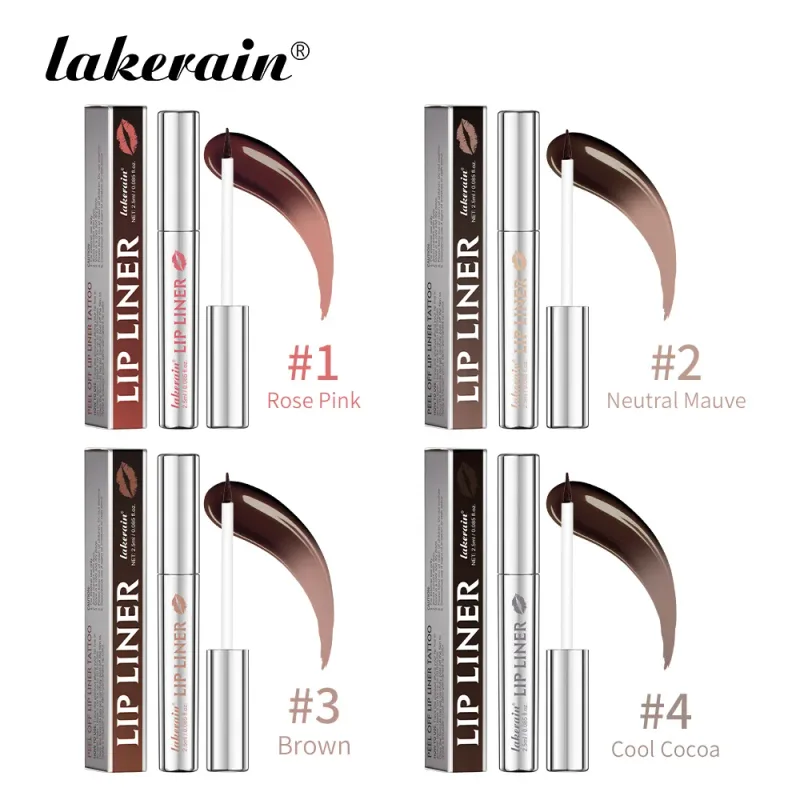 Lakerain descascar delineador labial à prova d'água, delineador labial à prova de manchas, cor de longa duração, não desbota, hidratar, nutrir, maquiagem de contorno labial — image 9