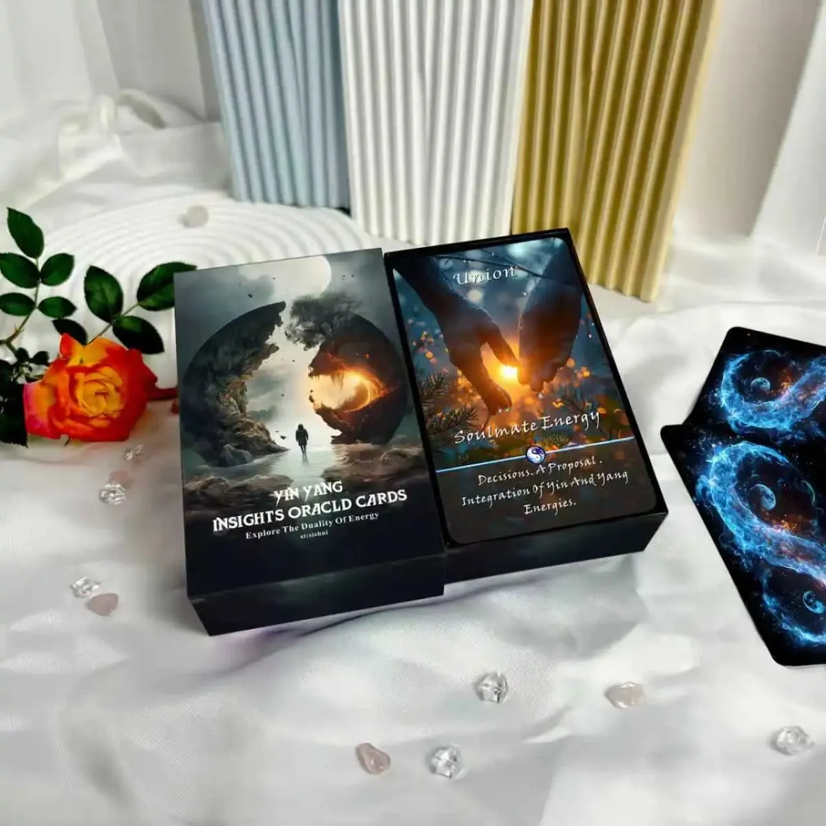 Cartões de adivinhação yin-yang, baralho de adivinhação de conexão karma (68 cartas), ferramenta de orientação espiritual para iniciantes, emoções de cura — image 3