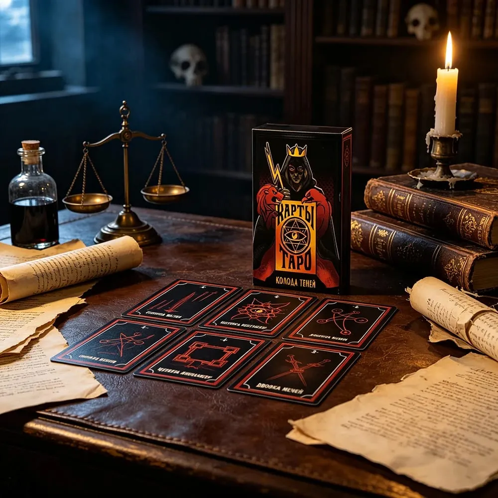 Cartas de tarô versão russa, 78 baralhos, cartas de adivinhação do destino, jogo de tabuleiro com guia para iniciantes, presentes de halloween