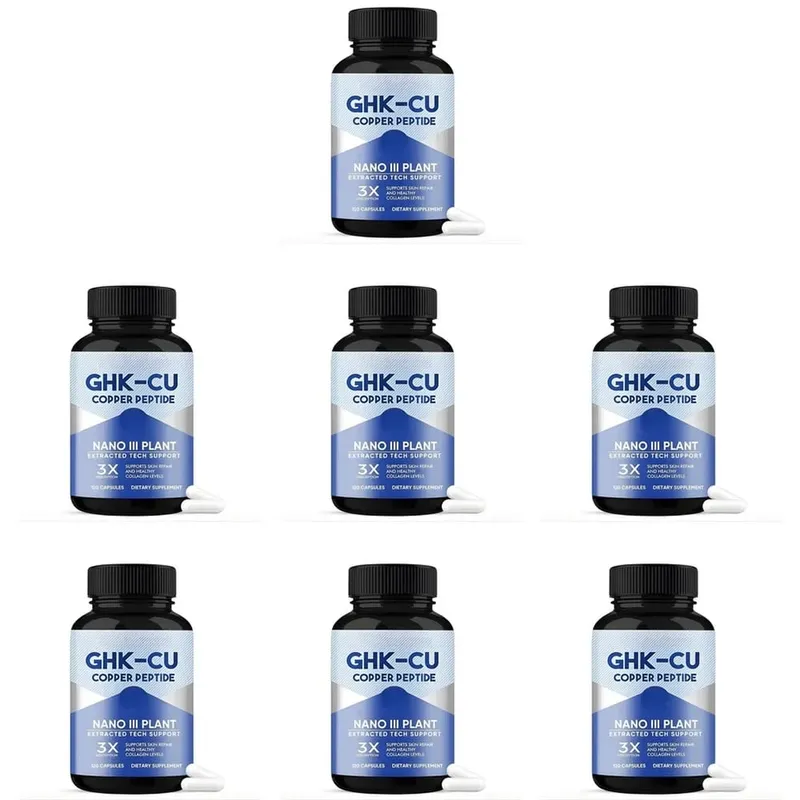 GHK-Cu Copper Peptide Capsules for Skin Repair Support Collagen Metabolism Support and Antioxidant Protection - 120 Capsules