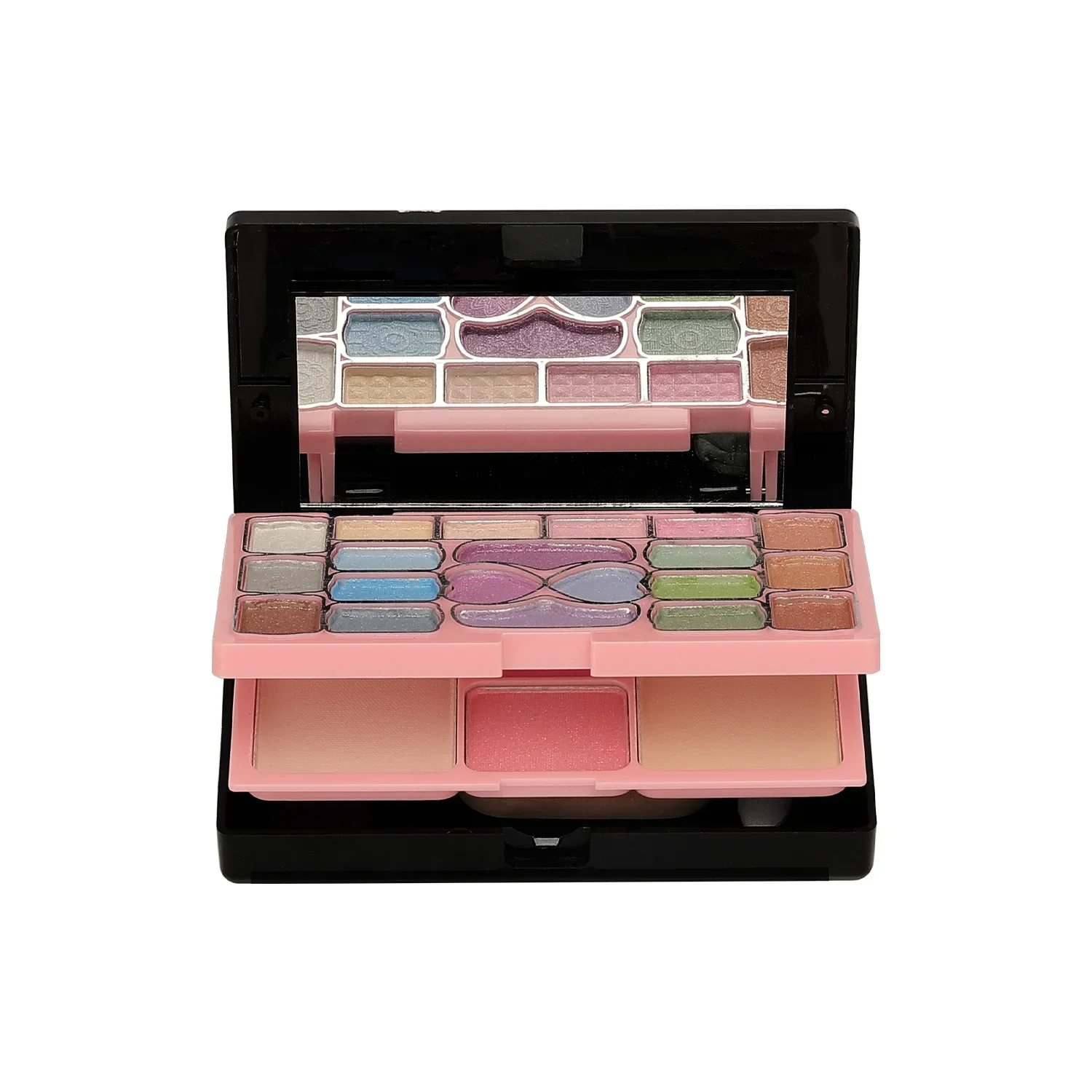 Kit de maquiagem conjunto completo caixa para menina multi-funcional 28 cores rosto pó sombra lábios compõem escova iluminador bronzer paleta