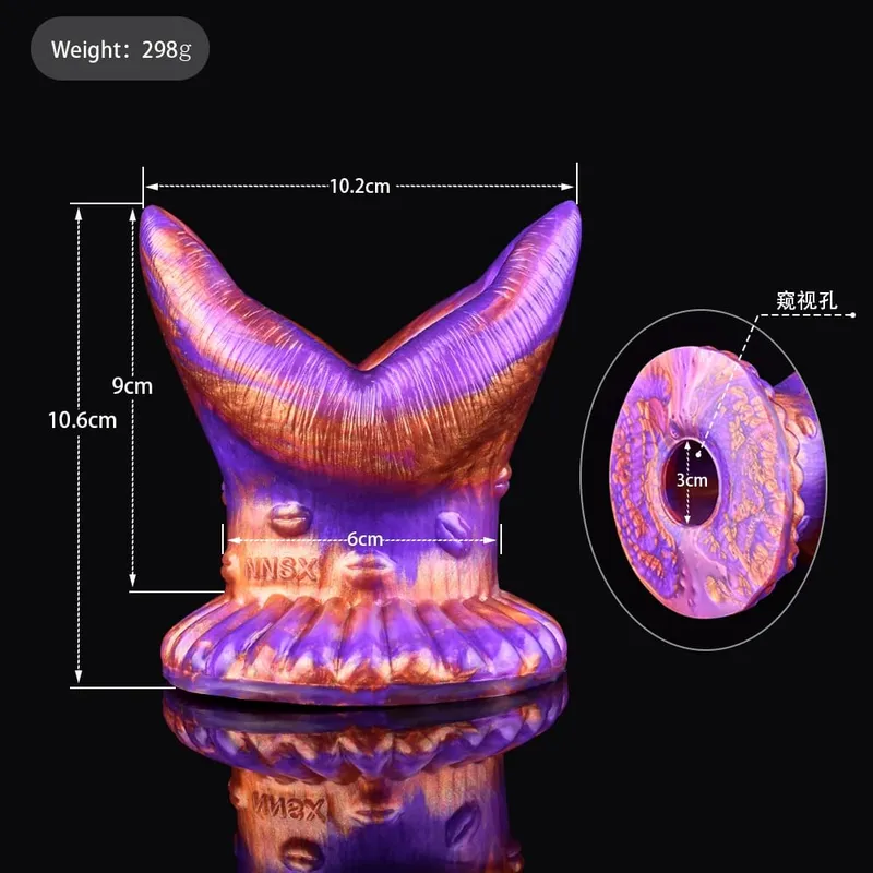 Plugue anal longo de silicone com função de endoscópio inteligente, ponto G, estimulação profunda, brinquedos sexuais, câmera, luz de LED, exploração corporal