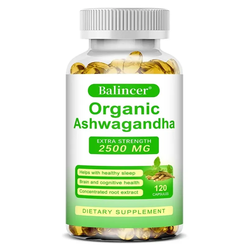 Ashwagandha 補充劑-支持大腦和記憶、提高注意力、耐力、改善情緒和睡眠- 120 粒膠囊