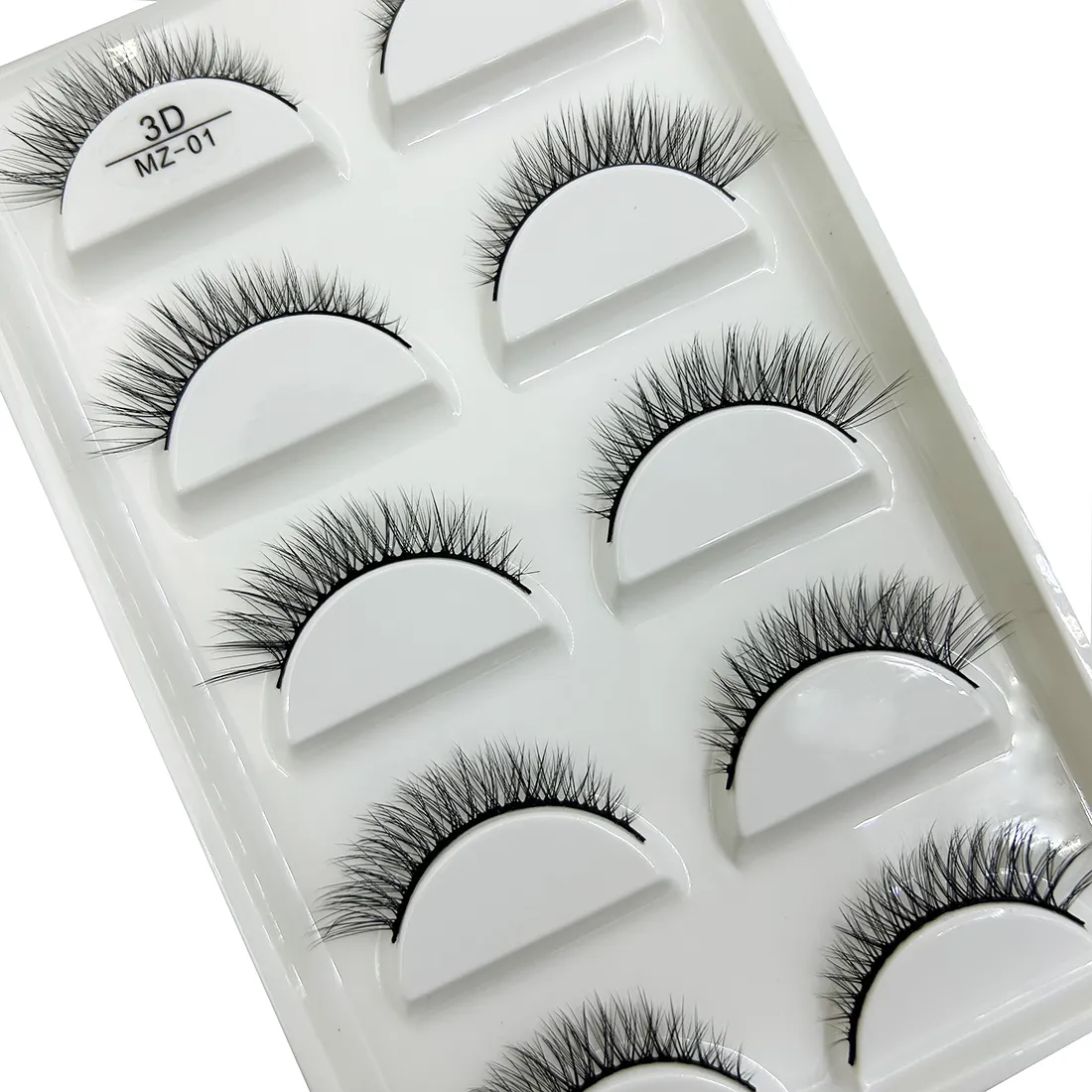 Wholesale 5 Pairs 3D Natural Mink False Eyelashes Makeup Extension Eyelash Fake Eye Lashes Faux Cils Make Up Beauty Cilios