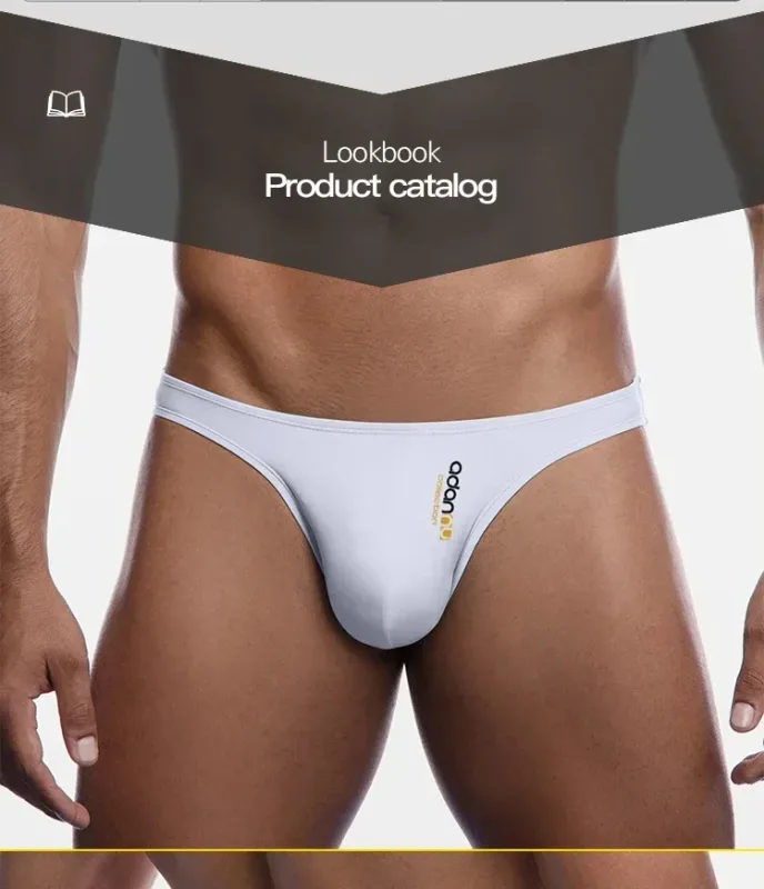 Cuecas modais masculinas de cintura baixa, sexy, cor sólida, simples, triângulo, roupa íntima, esportes, respirável, confortável, calcinha masculina
