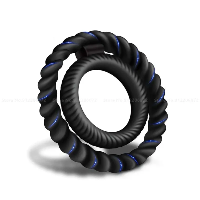 3 pçs durável silicone galo anéis flash na noite bloqueio pênis anel brinquedos sexuais para homens masculino atraso ejaculação escroto bloqueio anel