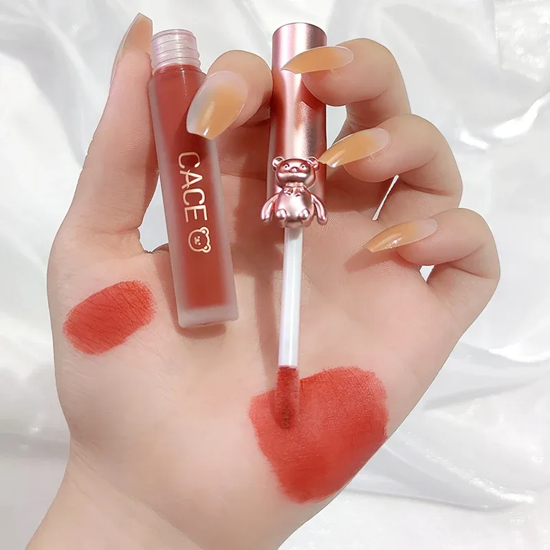 5 cores conjuntos de maquiagem lipgloss batom líquido à prova dwaterproof água fosco duradouro veludo lama labial sexy vermelho moda mancha labial cosméticos