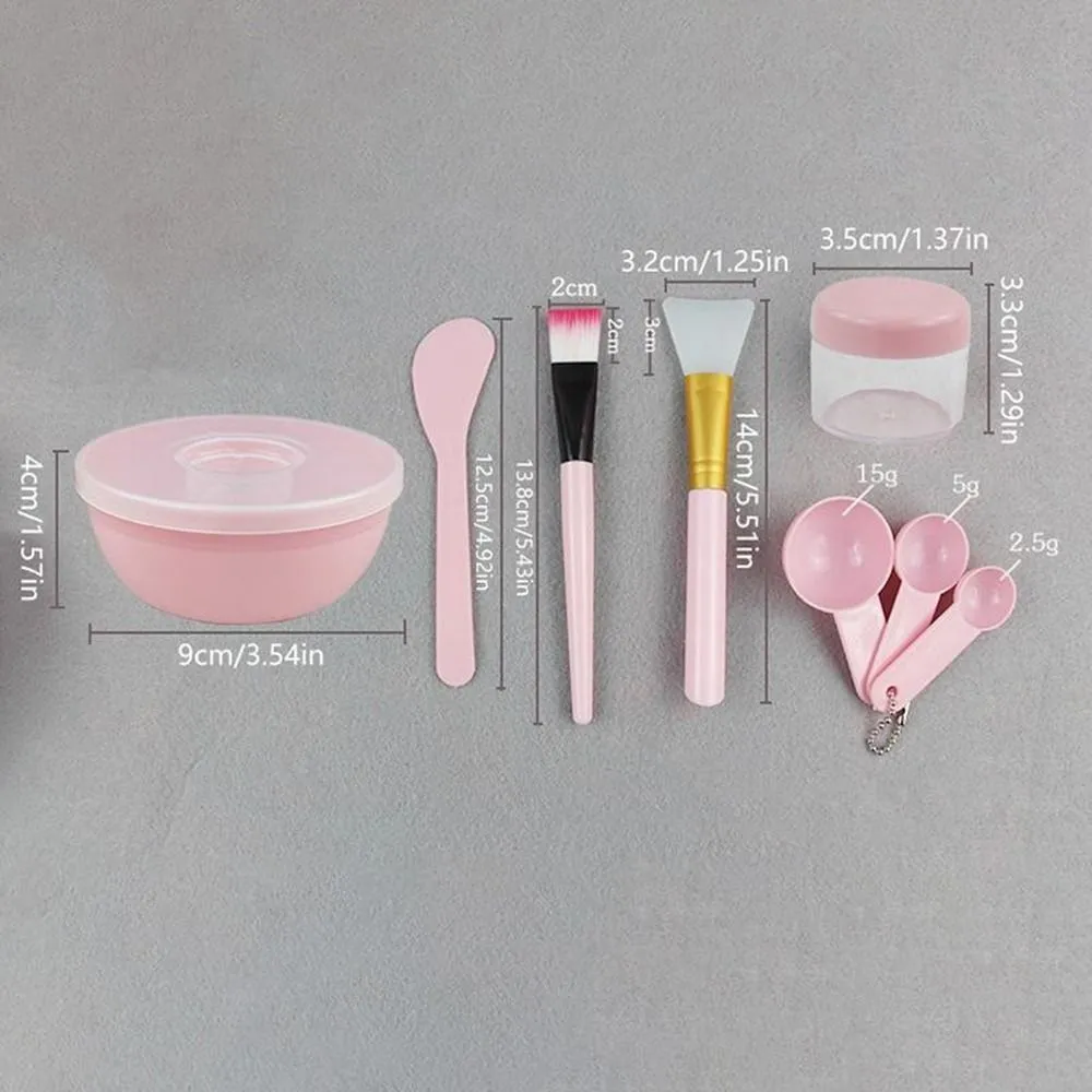 Máscara facial mistura tigela conjunto diy ferramenta de mistura máscara com máscara de silicone tigela pincéis de maquiagem espátula beleza cuidados com a pele beleza saúde
